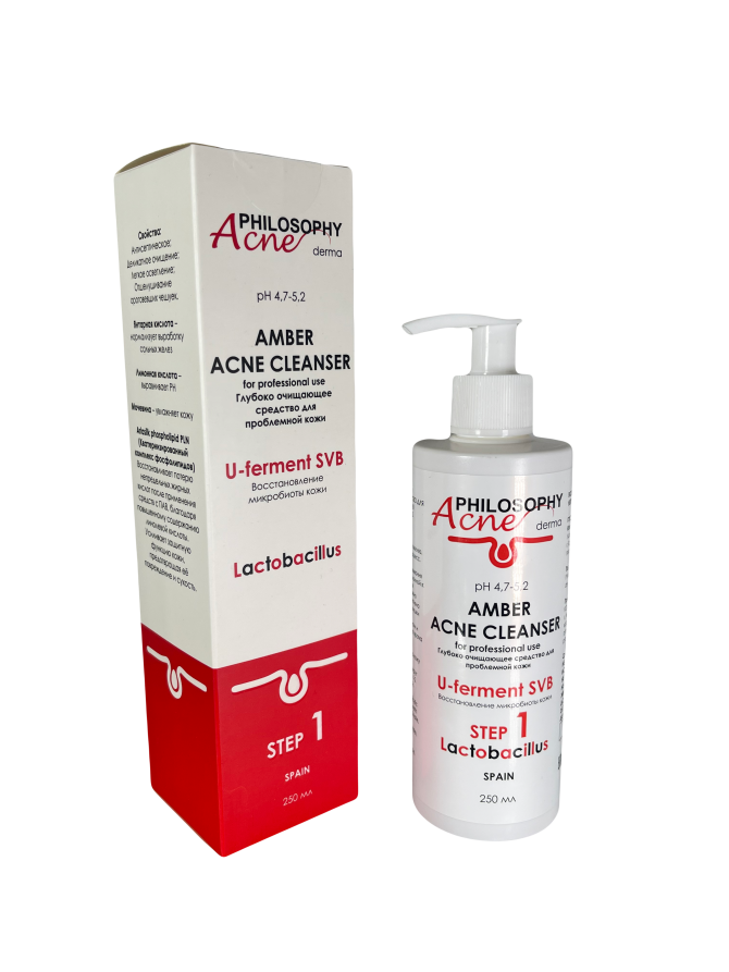 Amber Acne Cleanser 250ml / Гель для умывания 250 мл - фото 1